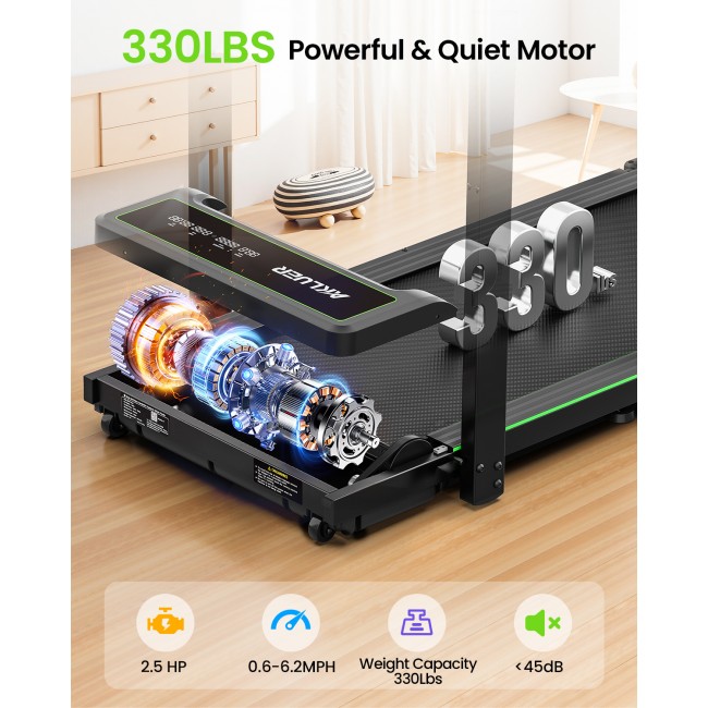 Бягаща фитнес пътека Akluer P3-D Folding Treadmill with Auto-liftingTable Moun