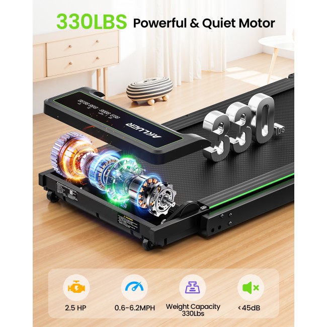 Бягаща фитнес пътека Akluer P3-D Folding Treadmill with Auto-liftingTable Moun