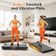 Бягаща фитнес пътека Akluer TM025 2in1 Walking Pad Treadmill with Vibration Plate