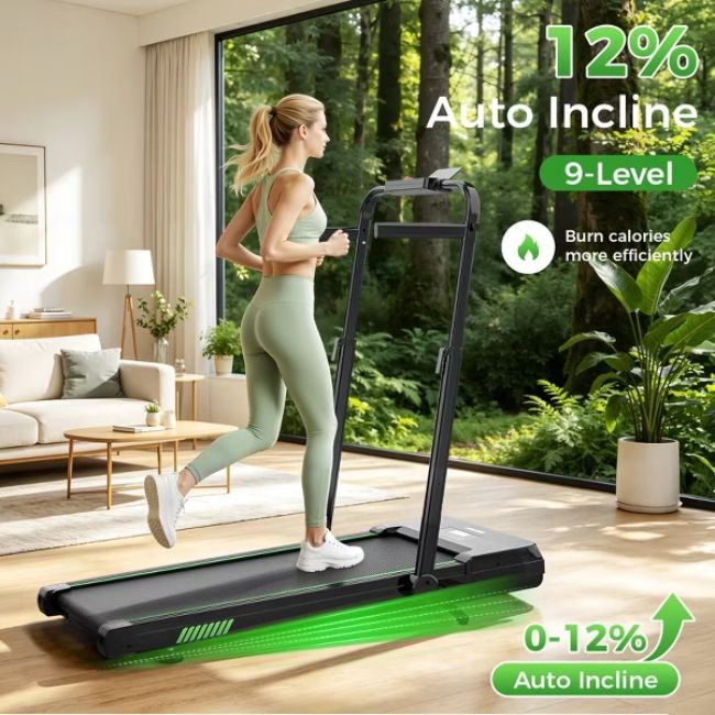Бягаща фитнес пътека Akluer TW140X Bluetooth Treadmill With 12% Auto Incline