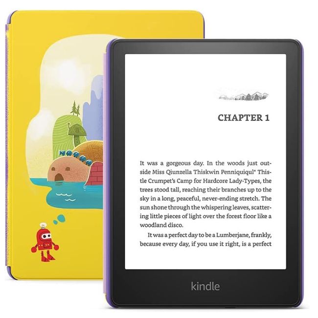Електронна книга Amazon Kindle Paperwhite Kids Edition (11th Gen) 2021 8GB - ЖЪЛТ -- YELLOW