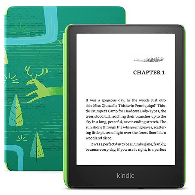Електронна книга Amazon Kindle Paperwhite Kids Edition (11th Gen) 2021 8GB - ЗЕЛЕН -- GREEN