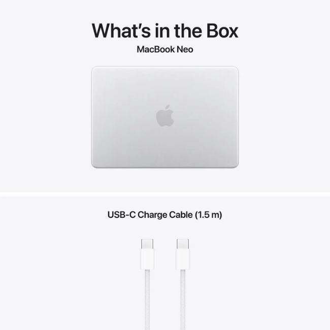 Ултрабук Apple MacBook Neo 13“ A18 MHFC4ZE/A 512GB 8GB RAM - СИВ -- SILVER