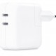 Зарядно устройство Apple 35W Dual USB-C Port Power Adapter MW2K3 - БЯЛ -- WHITE