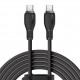 Кабел за бързо зареждане Baseus Cable Type-C - Type-C Pudding Series, 100W - ЧЕРЕН -- BLACK