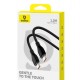 Кабел за бързо зареждане Baseus Cable Type-C - Type-C Pudding Series, 100W - ЧЕРЕН -- BLACK