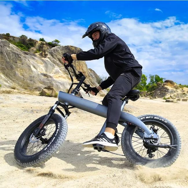 Електрически велосипед Bros Sport Q3 Electric Bike 20" - СИВ -- GREY