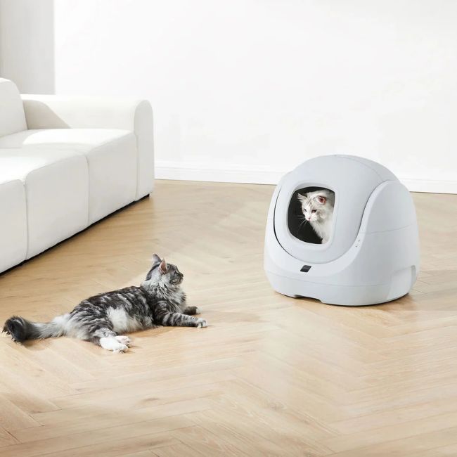 Самопочистваща котешка тоалетна Catlink Baymax Lite Litter Box - СИВ -- GRAY