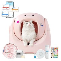 Самопочистваща котешка тоалетна Catlink Baymax Sakura Litter Box - РОЗОВ -- PINK