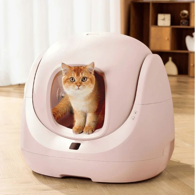 Самопочистваща котешка тоалетна Catlink Baymax Sakura - РОЗОВ -- PINK