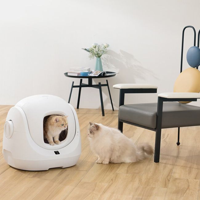 Самопочистваща котешка тоалетна Catlink Baymax - БЯЛ -- WHITE