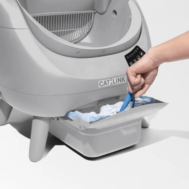 Самопочистваща котешка тоалетна Catlink Open X Lite Open Top Self-cleaning Litter Box - СИВ -- GREY