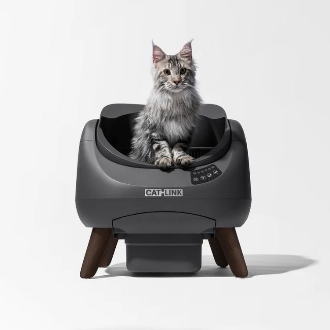 Самопочистваща котешка тоалетна Catlink Open X Cat Litter Box - СИВ -- GRAY