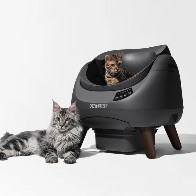 Самопочистваща котешка тоалетна Catlink Open X Cat Litter Box - СИВ -- GRAY