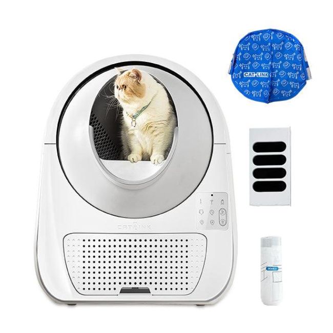 Самопочистваща котешка тоалетна Catlink Pro X Luxury Litter Box - БЯЛ -- WHITE