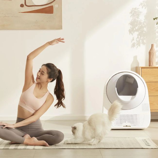 Самопочистваща котешка тоалетна Catlink Pro X Luxury Litter Box - БЯЛ -- WHITE