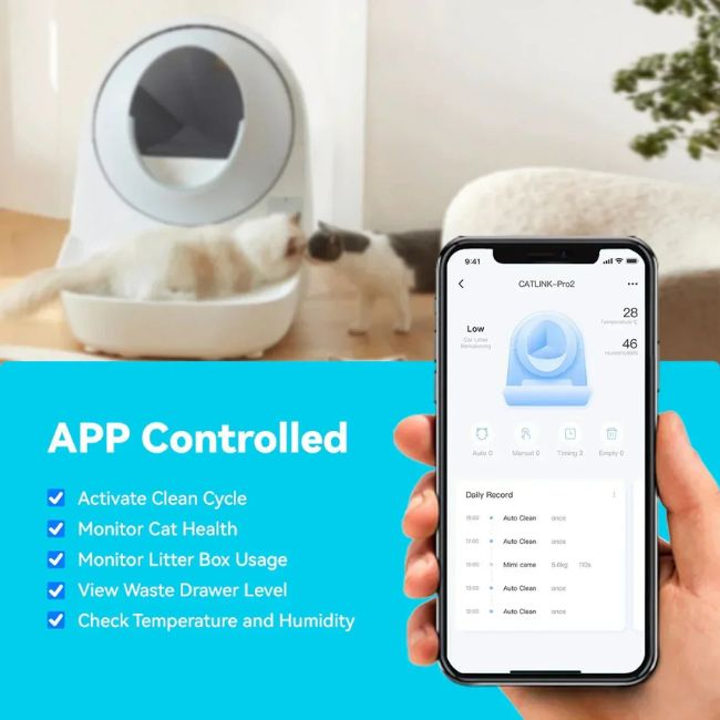 Самопочистваща котешка тоалетна Catlink Pro X Ultra Litter Box - БЯЛ -- WHITE