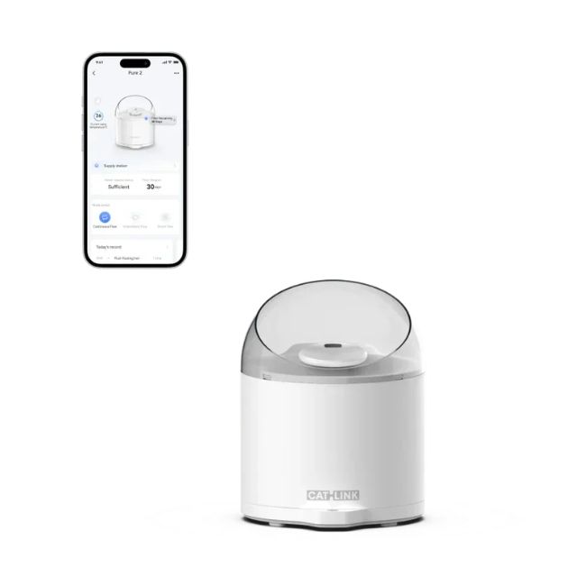 Дозатор за вода за домашни любимци Catlink W02 Intelligent AI Water Fountain Pure 2