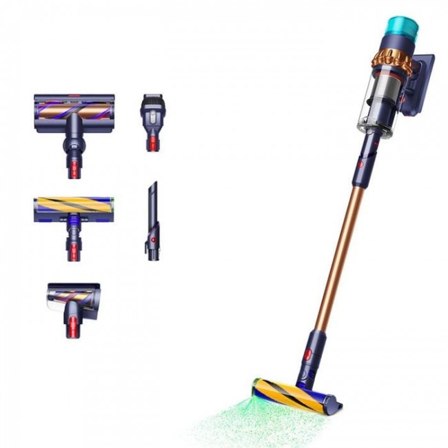 Вертикална прахосмукачка Dyson Gen5 Detect Absolute - Midnight Blue/Copper (SV23) (447002-01)