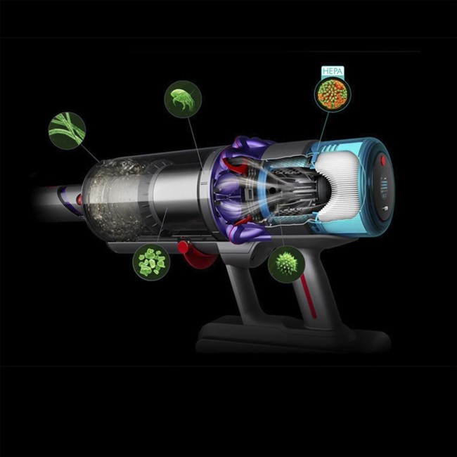 Вертикална прахосмукачка Dyson Gen5 Detect Absolute - Nickel/Violet (SV23) (446989-01)