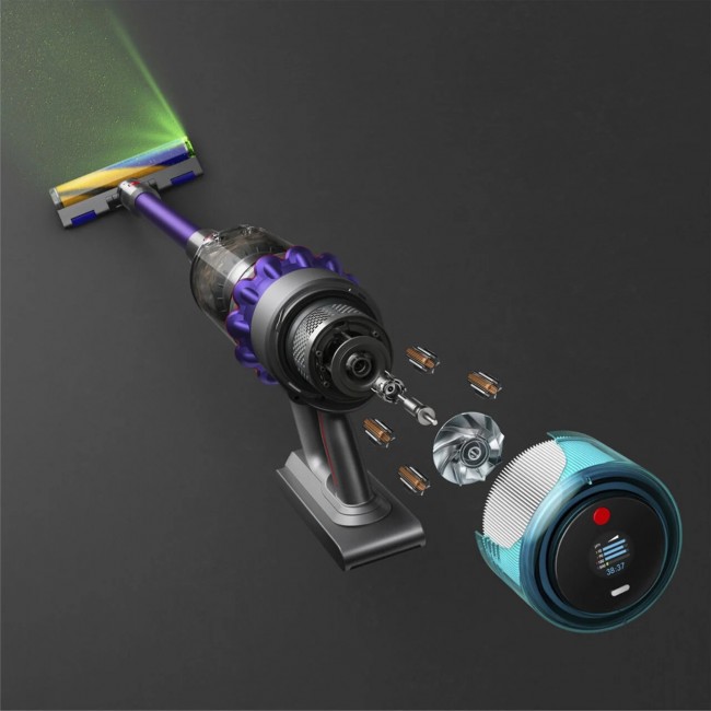 Вертикална прахосмукачка Dyson Gen5 Detect Absolute - Nickel/Violet (SV23) (446989-01)