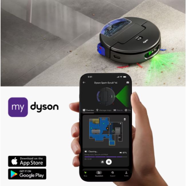 Прахосмукачка робот Dyson Spot + Scrub Ai (586183-01)