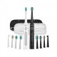 Комплект електрически четки за зъби FairyWill Sonic toothbrush FW-507 - ЧЕРЕН/БЯЛ -- BLACK/WHITE