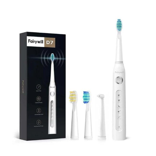 Електрическа четка за зъби FairyWill Sonic toothbrush FW-507 - БЯЛ -- WHITE