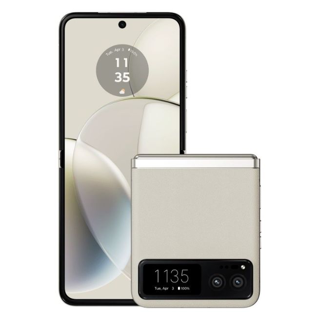 Смартфон Motorola Razr 40 5G  256GB 8GB RAM (XT2323-1) - БЯЛ -- Vanila Cream