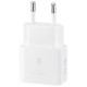 Зарядно устройство Samsung Оригинален адаптер EP-TA2510 25W USB-C + кабел - БЯЛ -- WHITE