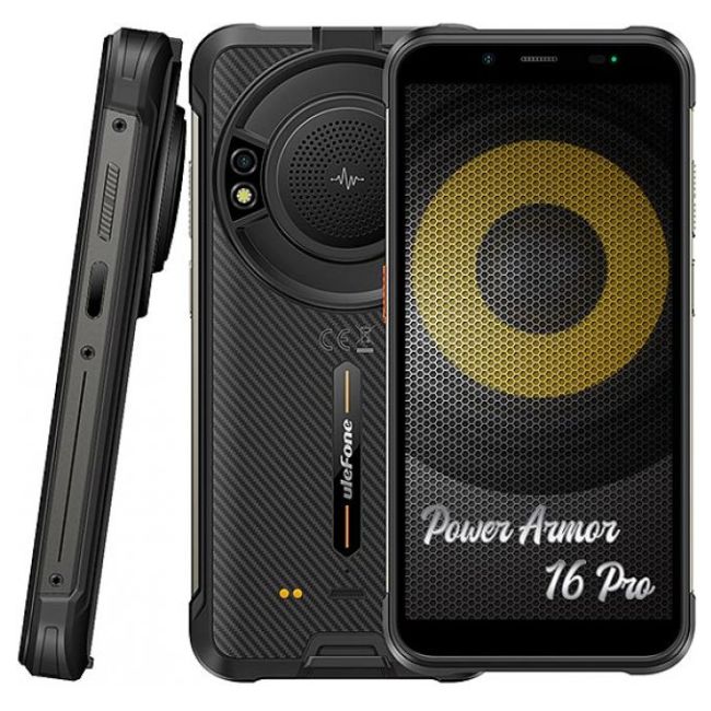 Смартфон ULEFONE Power Armor 16 Pro  64GB 4GB RAM - ЧЕРЕН -- BLACK