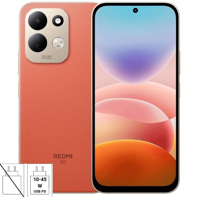 Смартфон Xiaomi Redmi 17 5G 256GB 4GB RAM - ОРАНЖЕВ -- VIVID ORANGE