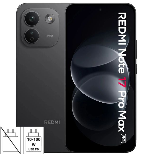 Смартфон Xiaomi Redmi Note 17 Pro Max 5G 512GB 8GB RAM - ЧЕРЕН -- BLACK
