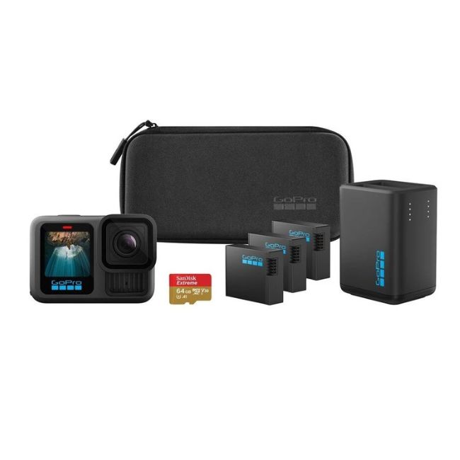 Камера за Екстремни Спортове GoPro HERO13 Black Extended Power Bundle