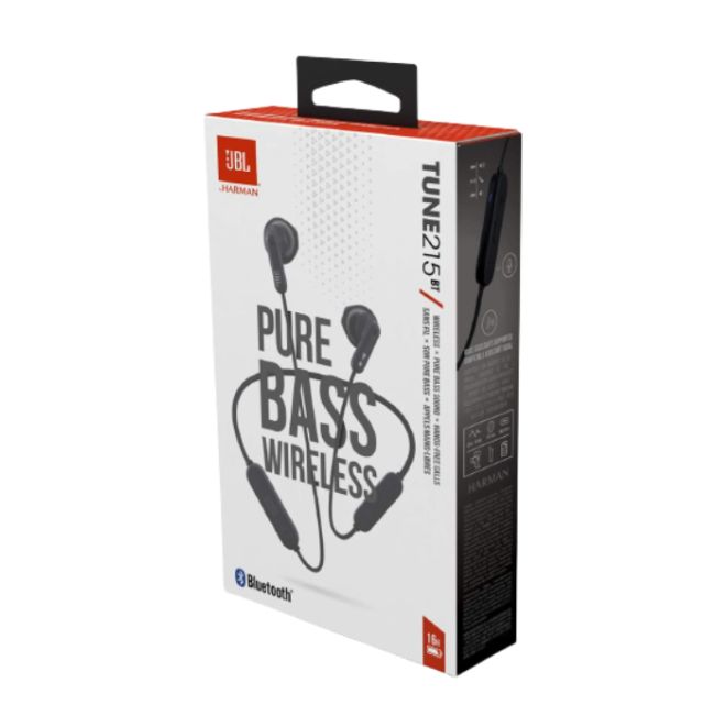 Безжични слушалки JBL Tune 215BT In-ear Headphones - ЧЕРЕН -- BLACK