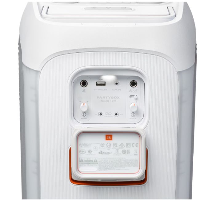 Аудио система JBL Partybox Club 120 Караоке тонколона - БЯЛ -- WHITE