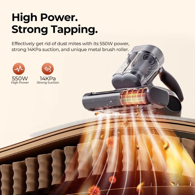 Прахосмукачка UV за матрак JIGOO J300 Pro Dual-Cup UV Mattress Vacuum Cleaner