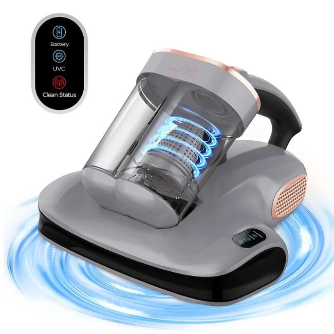 Прахосмукачка UV за матрак JIGOO S100 Cordless Dual-Cup UV Mattress Vacuum Cleaner 150W - СИВ -- GREY