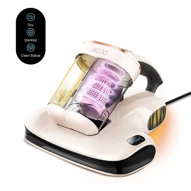 Прахосмукачка UV за матрак JIGOO S100 Dual-Cup UV Mattress Vacuum Cleaner 350W - БЯЛ -- WHITE
