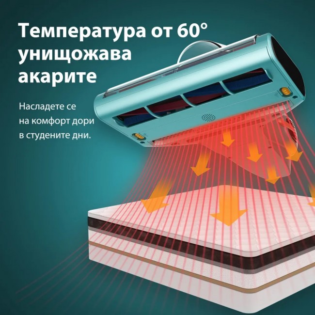 Прахосмукачка UV за матрак Xiaomi JIMMY BX7 Pro UV Anti - Mite Vacuum Cleaner - СИН