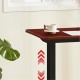 Офис бюро Kingsmith D3/ETD3A Electric Standing Desk 120см + Бяла стойка ETD3A - Dark Brown