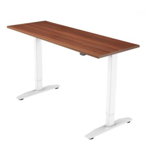 Офис бюро Kingsmith D3/ETD3A Electric Standing Desk 120см + Бяла стойка ETD3A - Rustic Brown