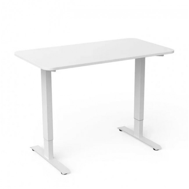 Офис бюро Kingsmith D3/ETD3A Electric Standing Desk 120см + Бяла стойка ETD3A - White