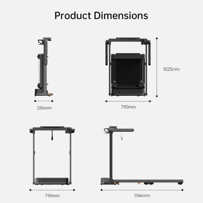 Бягаща фитнес пътека Kingsmith WalkingPad MX10 Vertical Fold