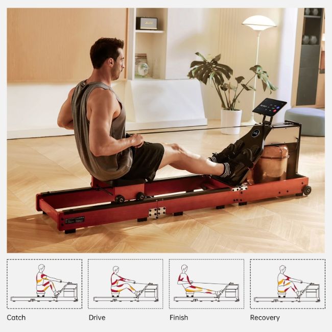 Сгъваем гребен тренажор KingSmith Rowing Machine WR20 