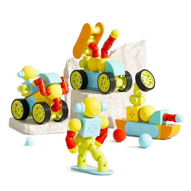 Магнитен конструктор Magfun Magnetic Building Blocks Toy - 3D City Vehicles, Versatile & Creative