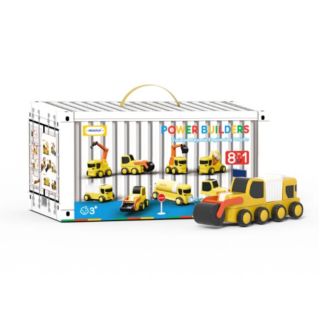 Магнитен конструктор Magfun Magnetic Building Blocks Toy - 3D Construction Vehicles, Versatile & Creative