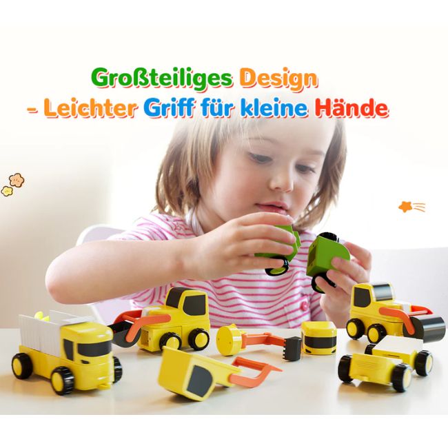 Магнитен конструктор Magfun Magnetic Building Blocks Toy - 3D Construction Vehicles, Versatile & Creative