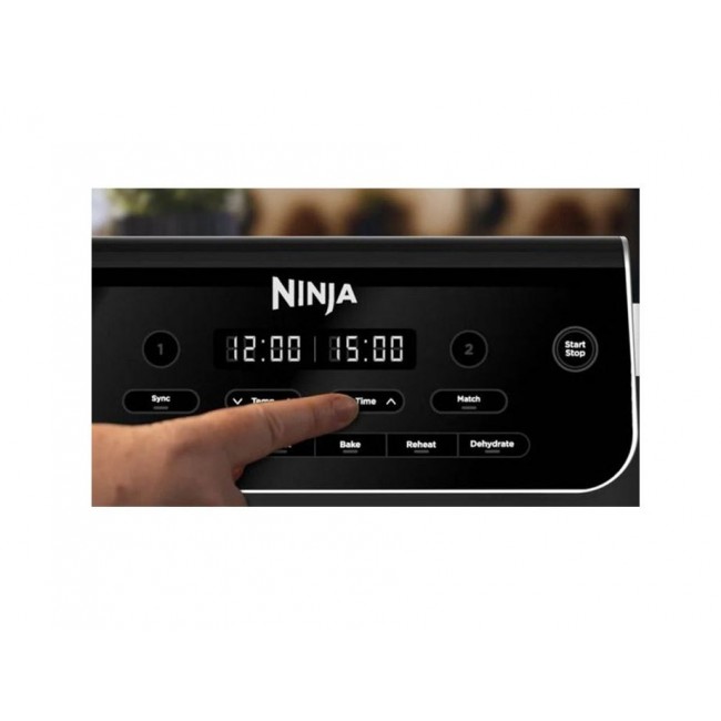 Ninja Airfryer DualZone DZ801EU, 2400W, 7.5 л- ЧЕРЕН -- BLACK