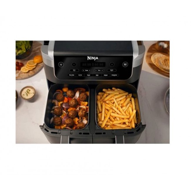 Ninja Airfryer DualZone DZ801EU, 2400W, 7.5 л- ЧЕРЕН -- BLACK
